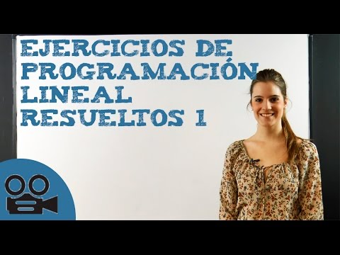 Ejercicios de programación lineal resueltos
