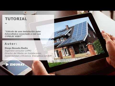 Tutorial. Cálculo de una instalación solar fotovoltaica conectada a red con CYPE