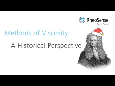 Viscosímetro: métodos de mediciones de viscosidad. Una perspectiva histórica